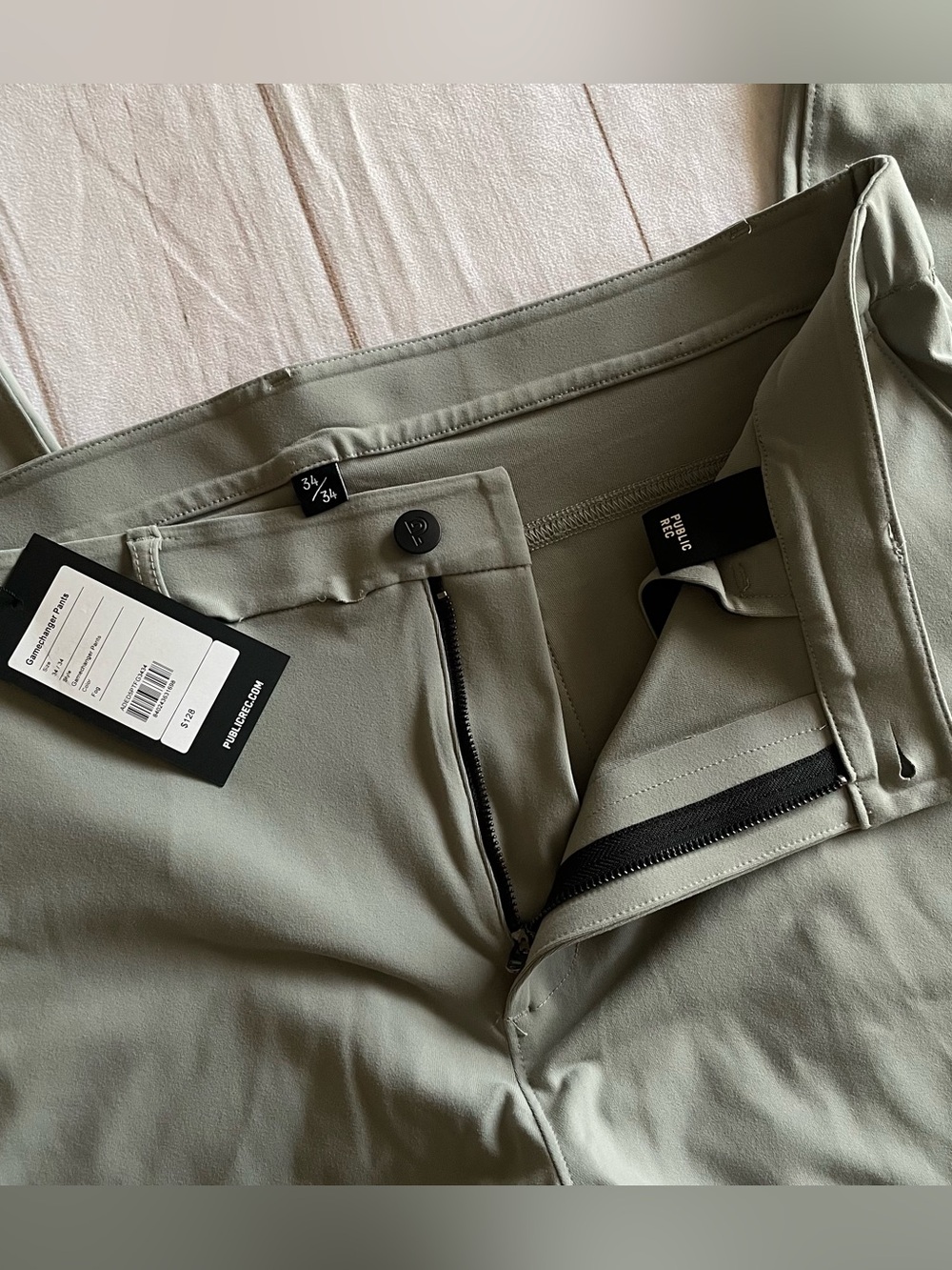 Public Rec Gamechanger Pants Mens 34x34 Fog Performance Golf Comfort *FLAWED* - Picture 12 of 16